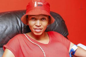 BLOOD DRIVE: BDP NYEC member donating blood