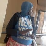EXPECTING: The heavily pregnant suspect at court