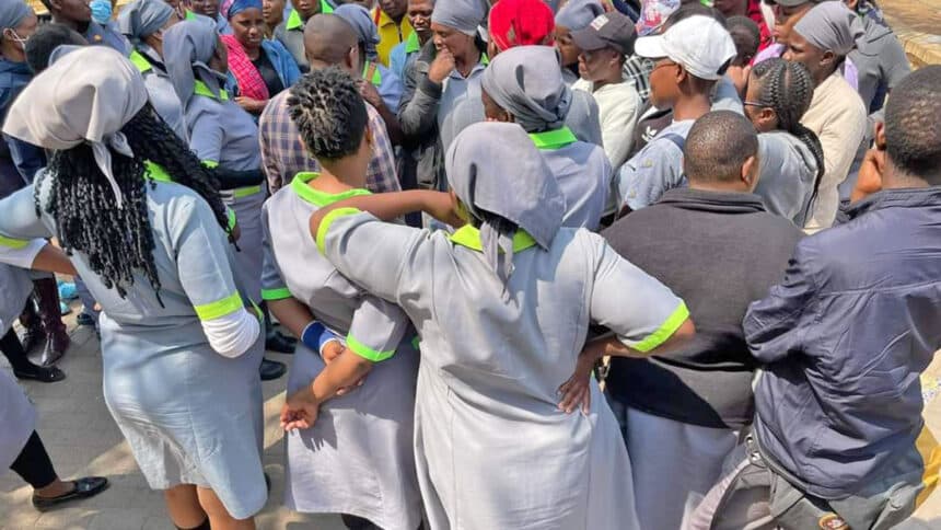 Retebo, employees stand - off sorted