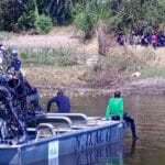A fisherman who lured the kids into the water is yet to be found.