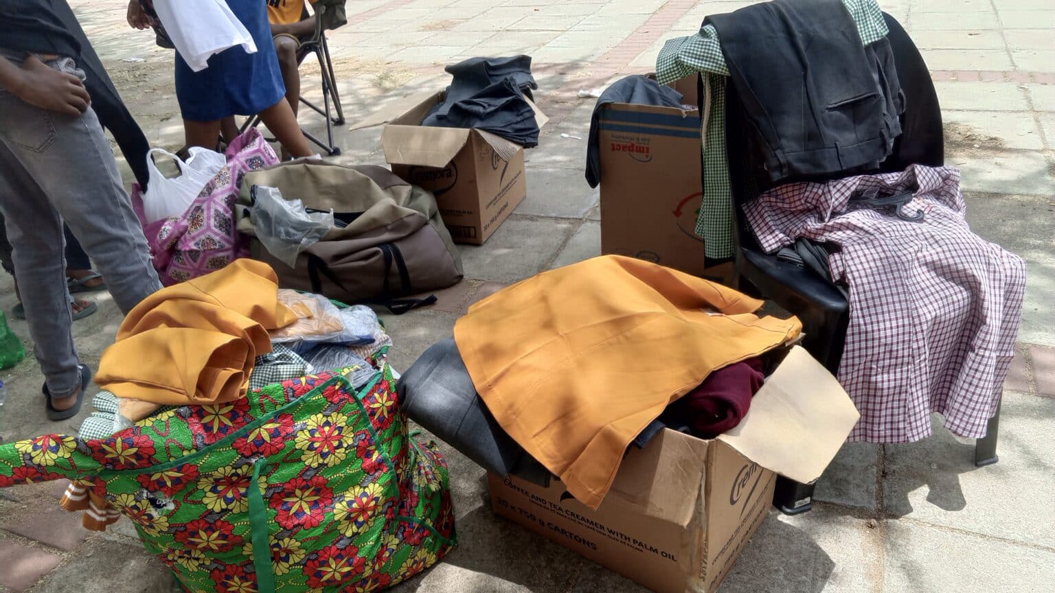 School uniform sold on the streets