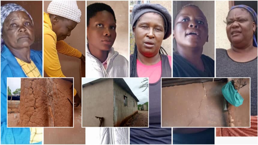 Matsiloje residents 'blast' Mupane Mine for their crumbling homes.