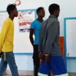 Mbwe, Thapelo and Semasiku (L-R)