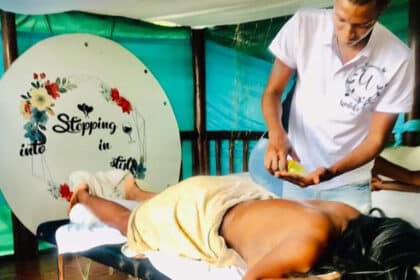 Maun man makes a living from massage