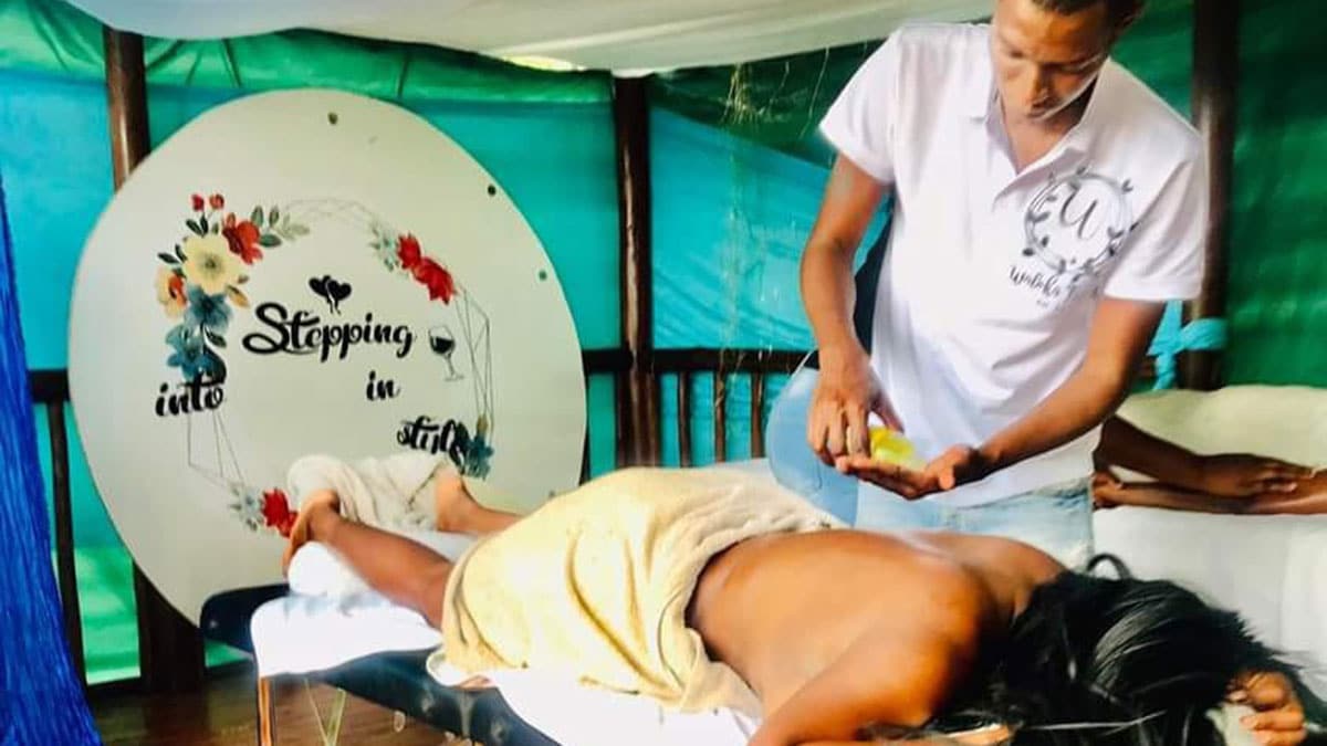 Maun man makes a living from massage
