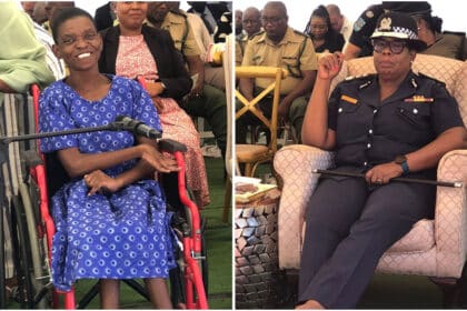 Maun Police donate a house to a less privileged woman
