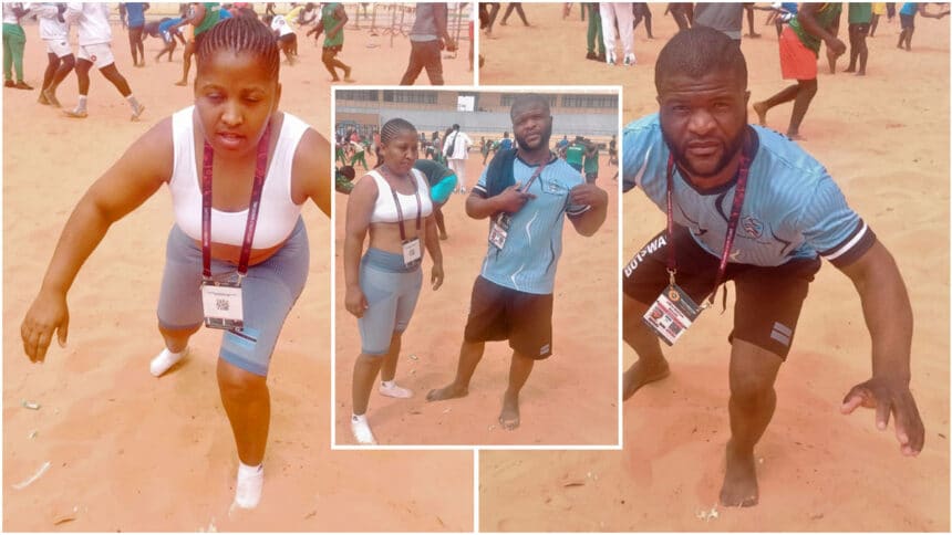 Tough going in Senegal for Botswana's Beach Wrestlers