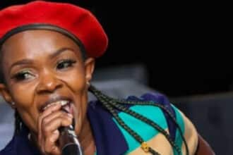 Disco dancer makes her move