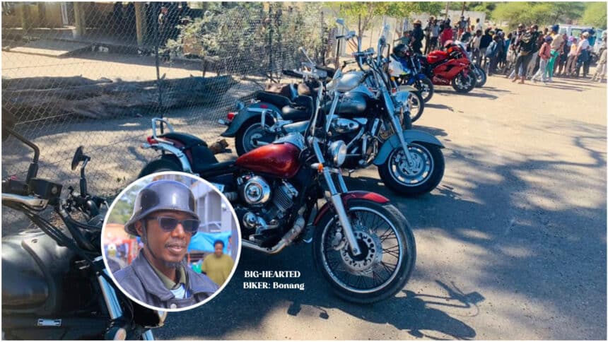 Ngami bikers warm hearts and bodies