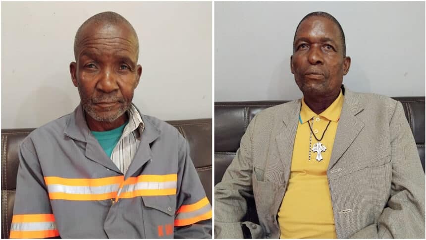 Elderly men celebrate miraculous cataract surgeries in Molepolole