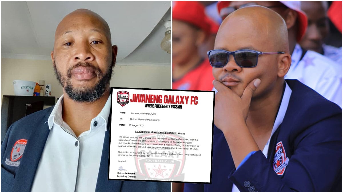 Galaxy's suspended Supporters Chairman cries foul