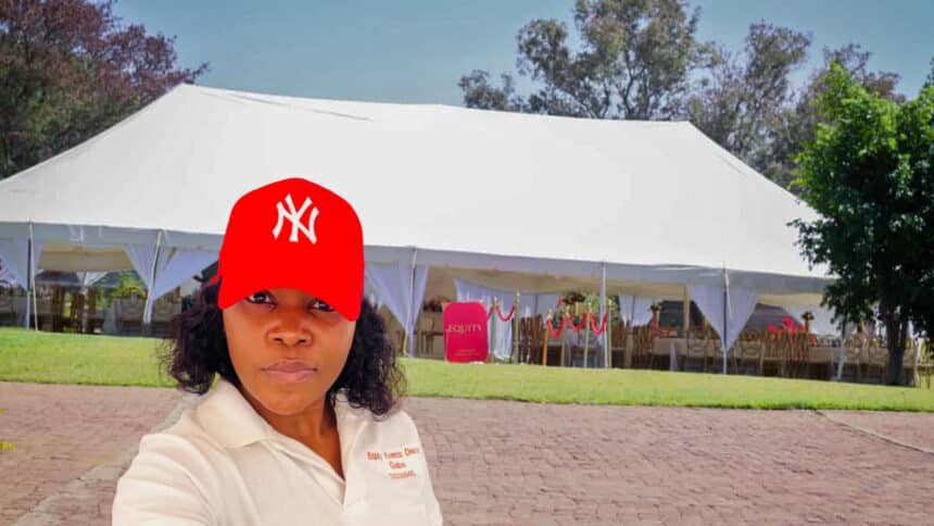 On fire with tents for hire