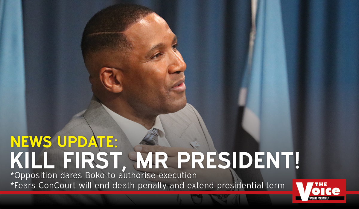 Kill first, Mr President!